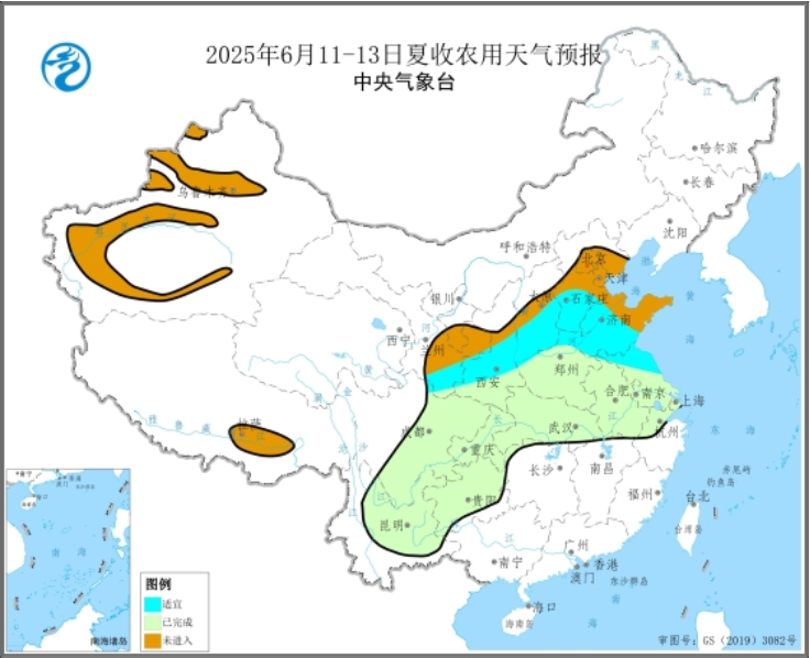 麦收区天气晴好利于收获 但(😻)部分地区墒情持续偏差需造墒播种